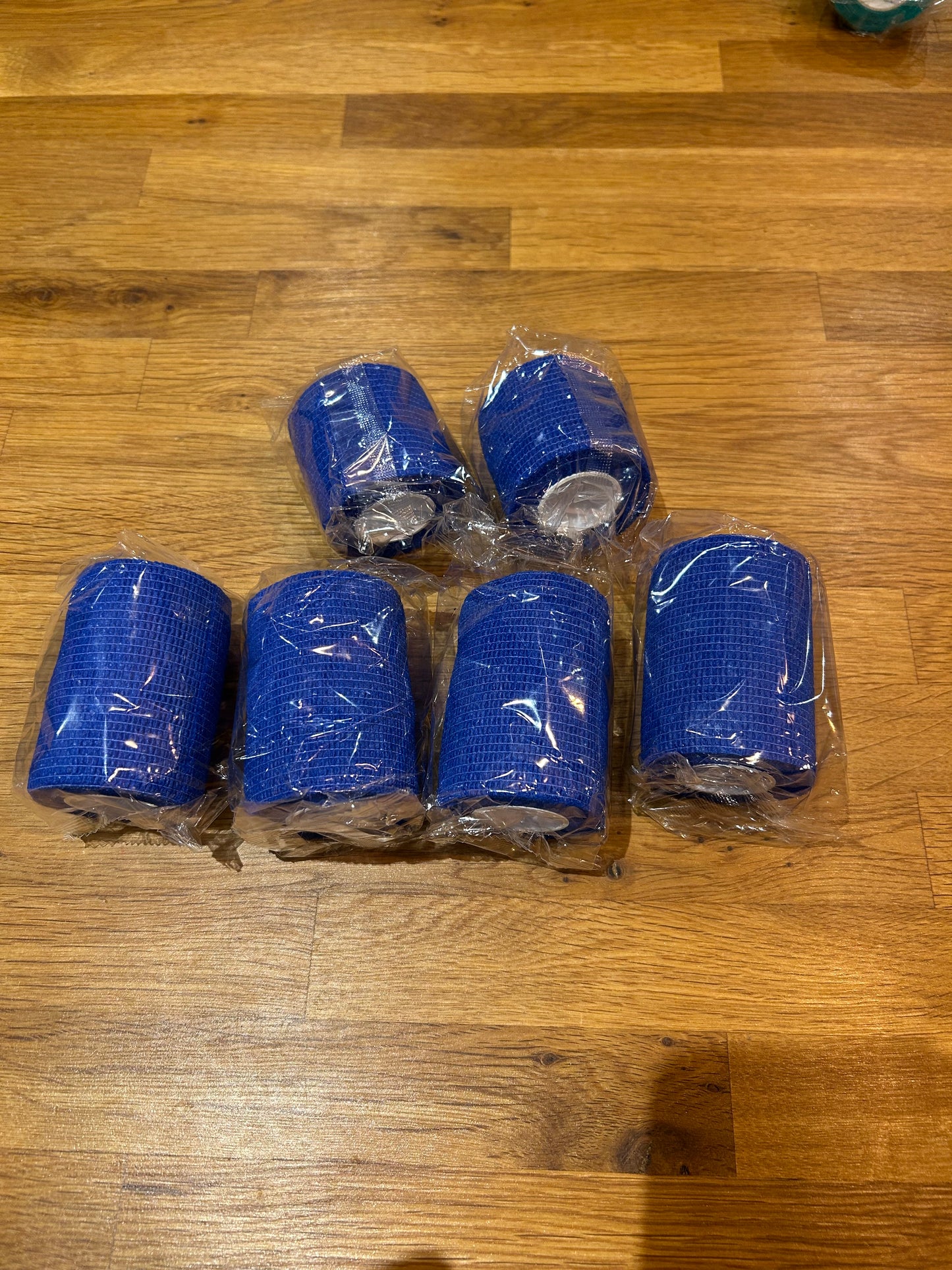 Blue sock wrap bundle