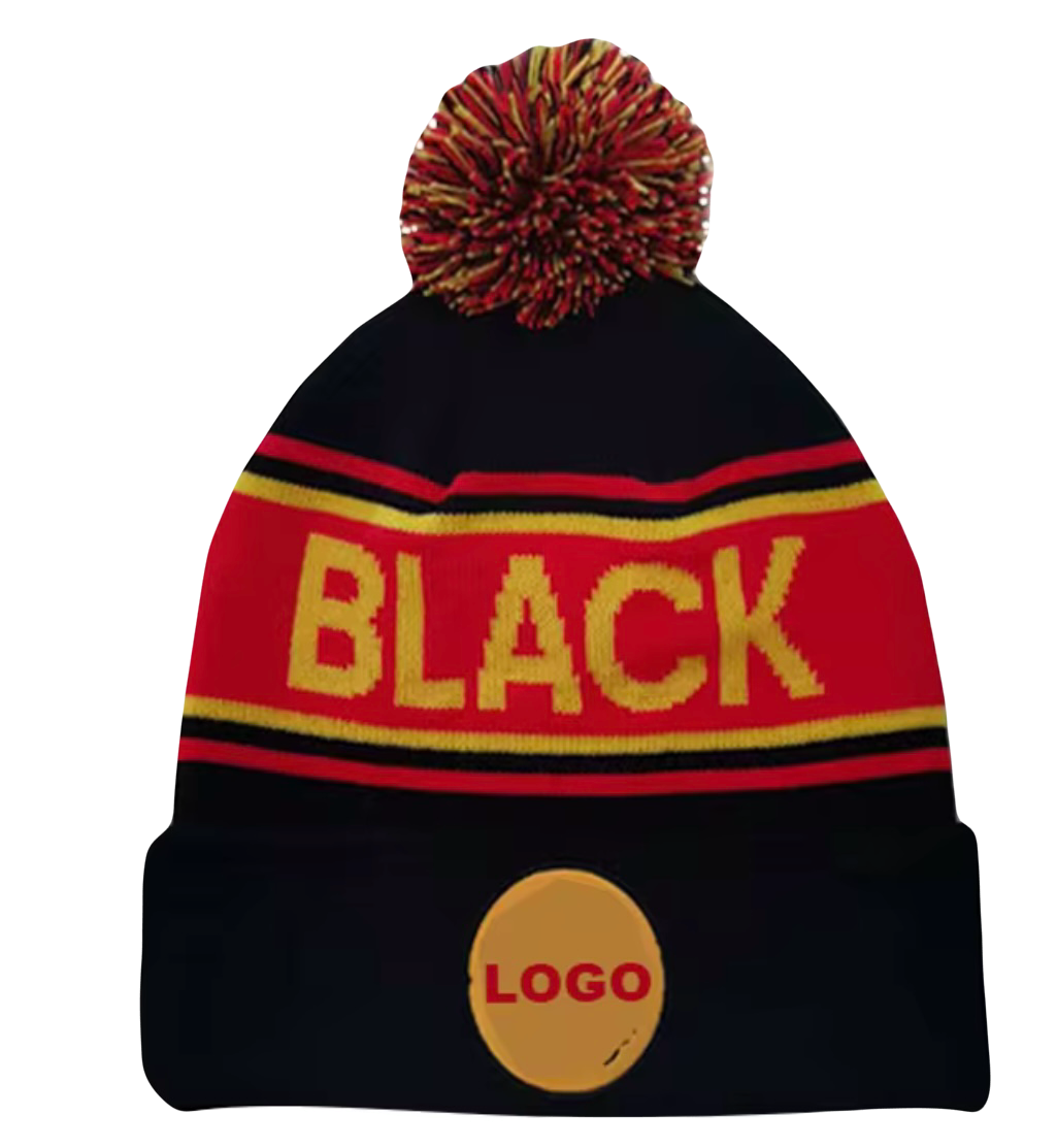 Custom team bobble hats