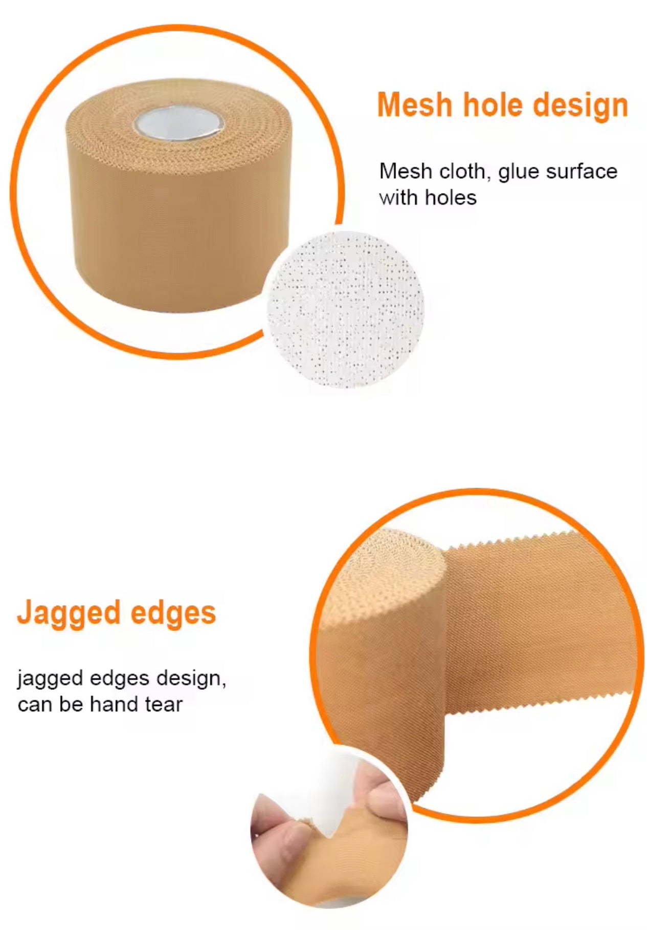 Zinc oxide Tan Tape