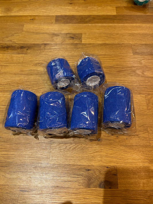 Blue sock wrap bundle