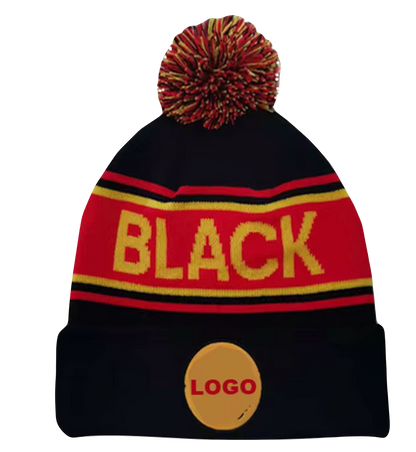 Custom team bobble hats