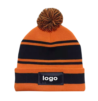 Custom team bobble hats